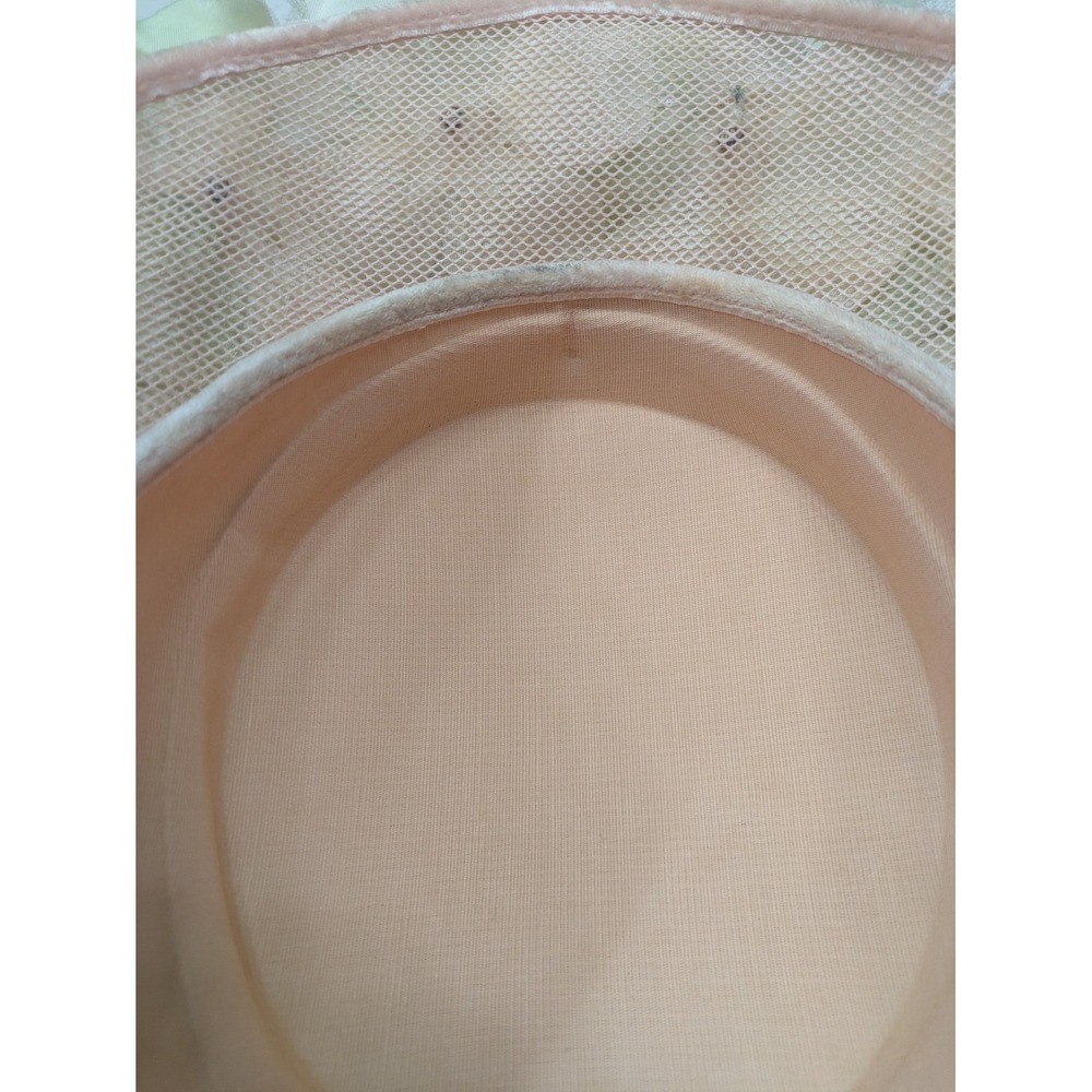 Vintage 1950s Floral Blossom Pillbox Hat – Pastel Pink & Mint Silk Petals – - Picture 7 of 11